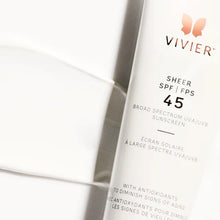 Load image into Gallery viewer, Vivier Sheer SPF 45 Sunscreen - Broad Spectrum UV Protection