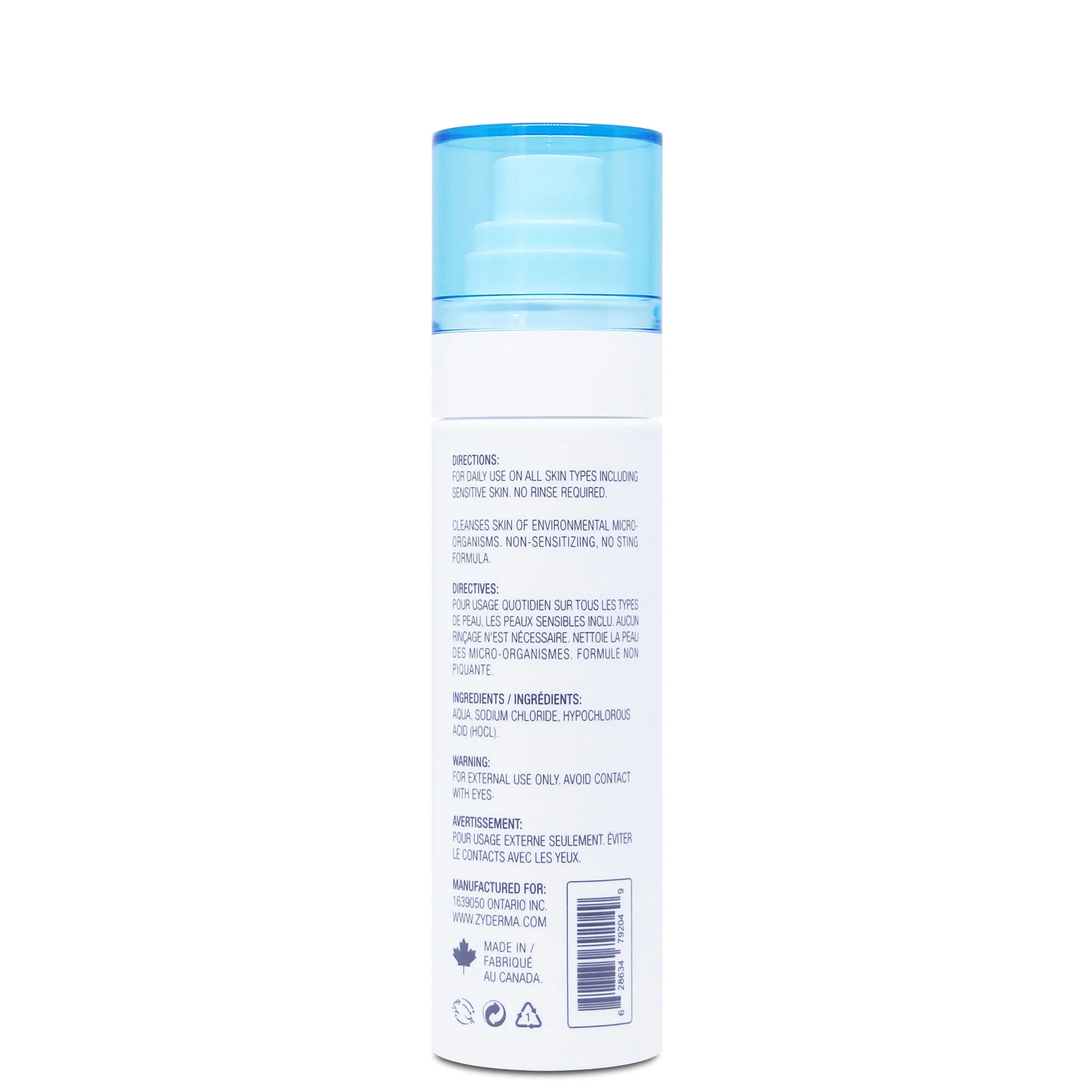 Zyderma High-Purity HypoChlorous (HOCl) Mist – The SOS Daily Alternative for Sensitive, Irritated Skin
