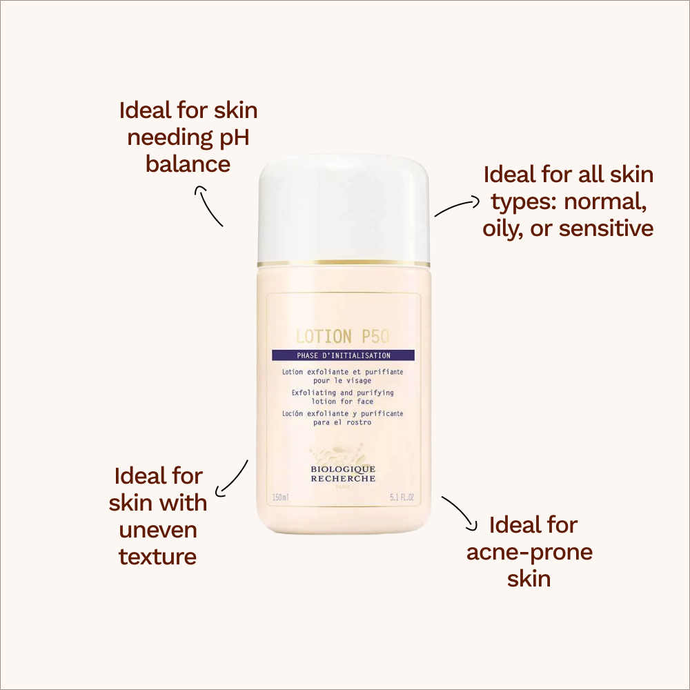 Lotion P50T - Gentle Exfoliating & Balancing Lotion for Sensitive Skin | Biologique Recherche