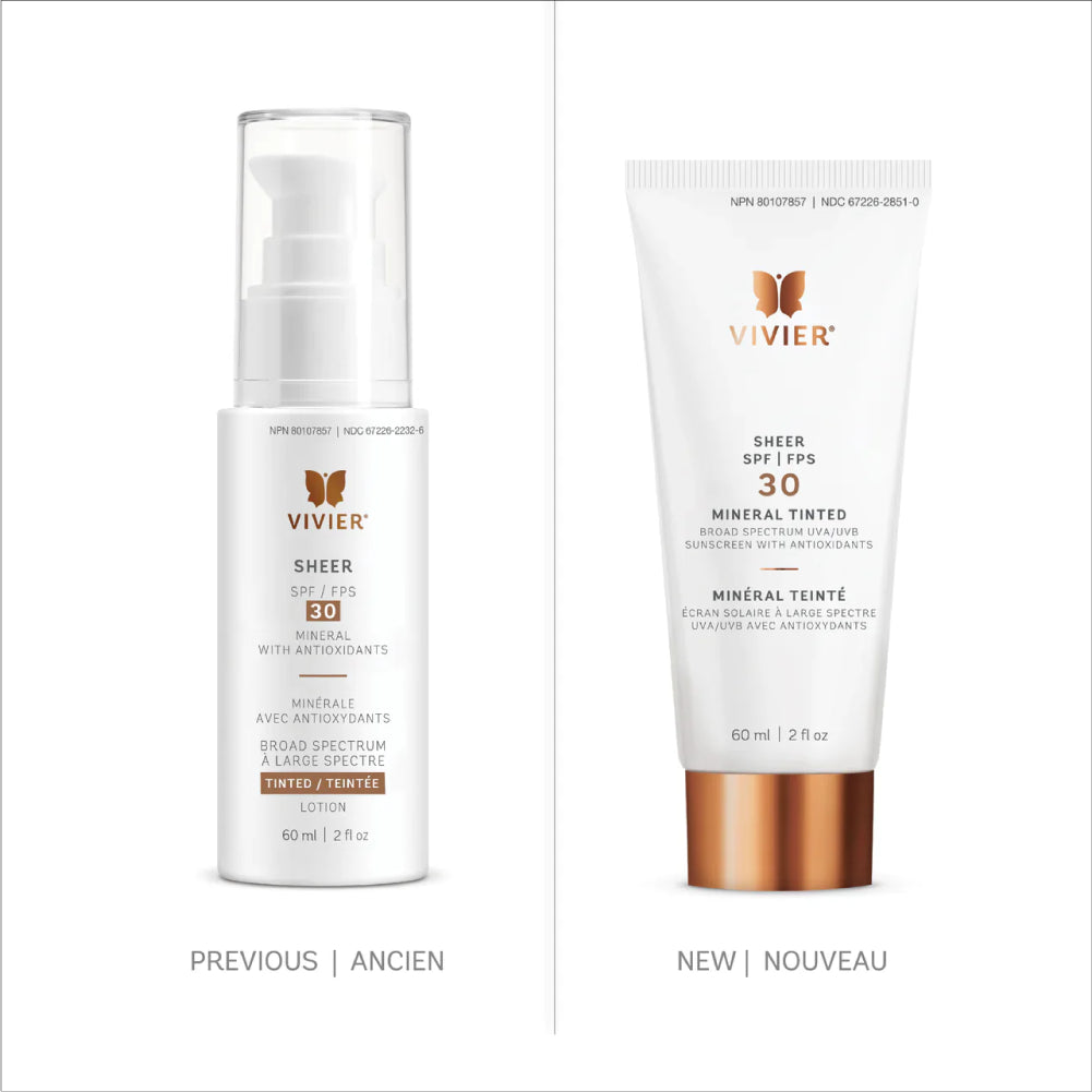 Sheer SPF 30 Mineral Tinted - 100% Mineral Sunscreen | Vivier
