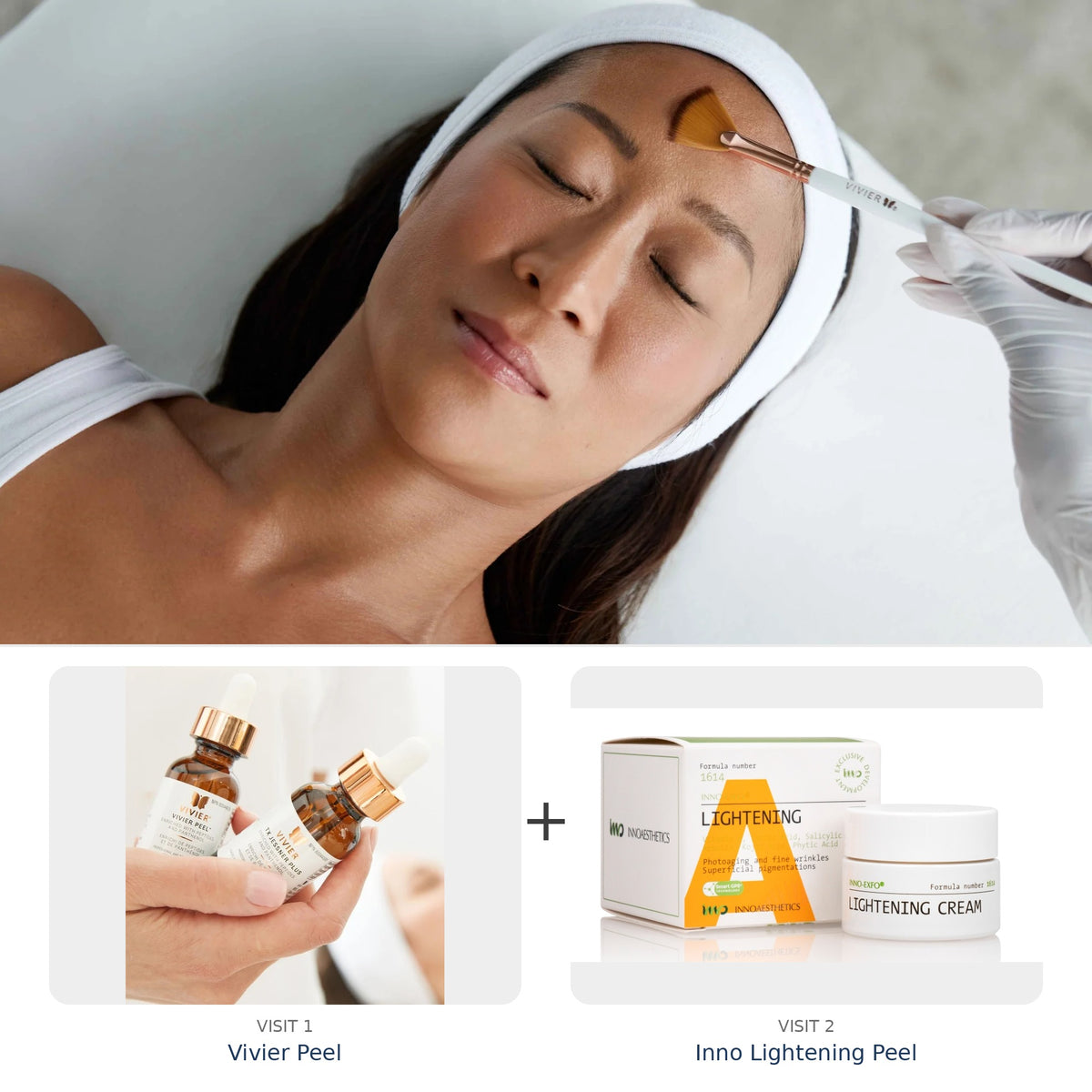 Chemical Peel Duo — Vivier Peel + Inno Lightening Peel (2 Treatments)